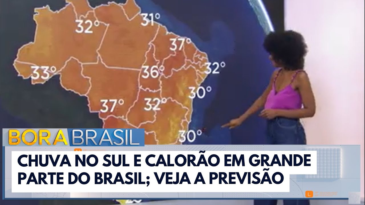 Chuva no Sul e calorão em grande parte do Brasil veja a previsão