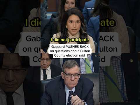 Gabbard PUSHES BACK on questions about Fulton County election raid