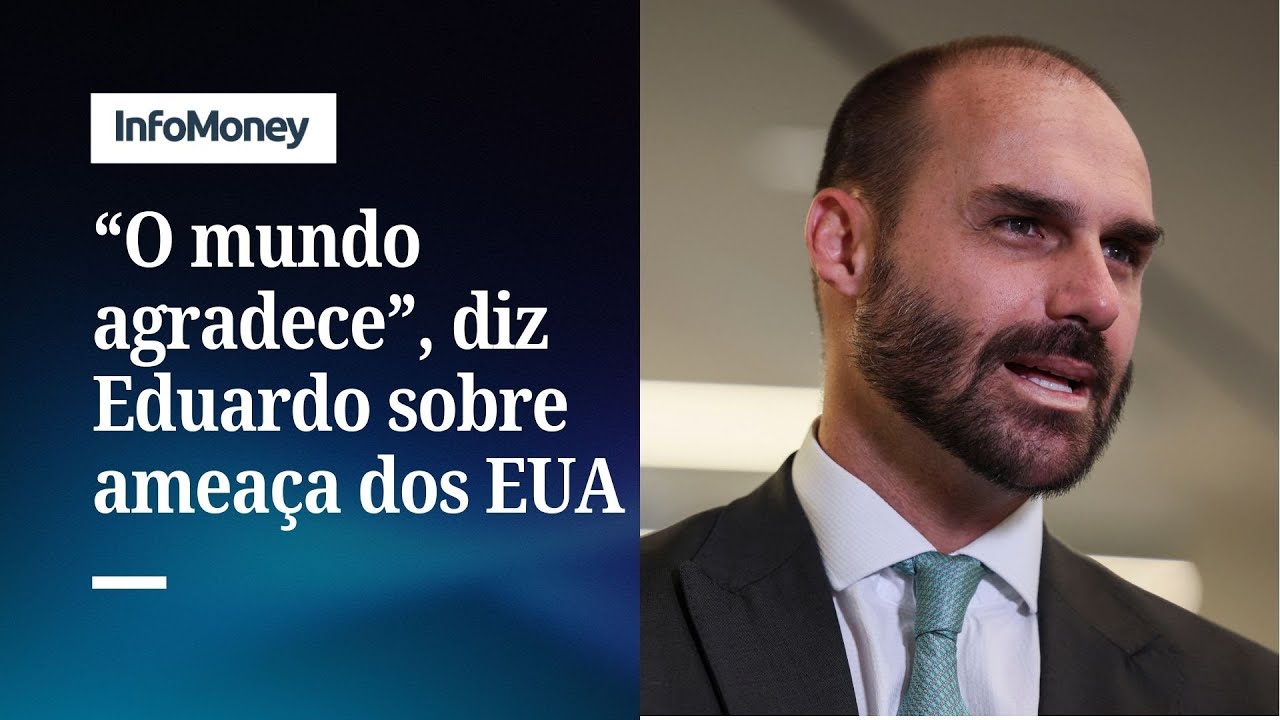 Eduardo celebra ameaça da Casa Branca em meio ao julgamento de Bolsonaro no STF | InfoMoney News