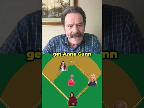 Bryan Cranston's dream infield of actors he's worked with ⚾️