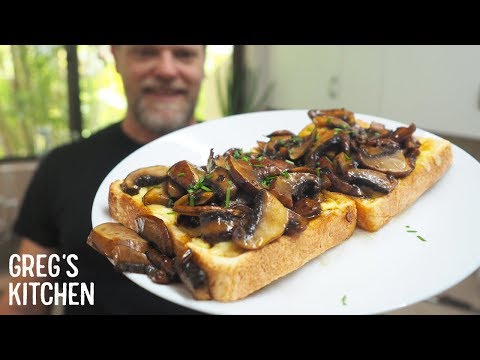 Soy Mushroom Cheese Toastie Recipe - Greg's Kitchen - UCGXHiIMcPZ9IQNwmJOv12dQ