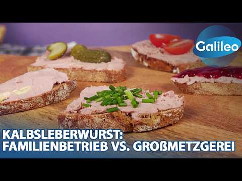 Masse mit Klasse Kalbsleberwurst: Familienbetrieb vs. Großmetzgerei