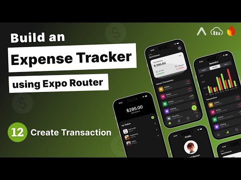 Build an Expense Tracker App with Expo Router #12 - Create Transaction