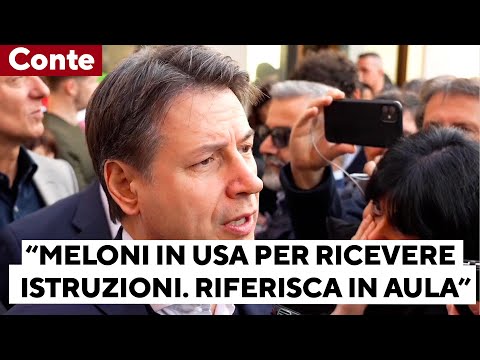 Conte attacca Meloni: "È andata in Usa per ricevere istruzioni da Biden. Venga in Aula a riferire"