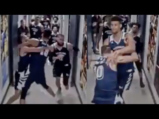 Nevada Basketball Players Fight on Court