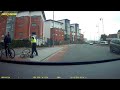 Chute policier à vélo
