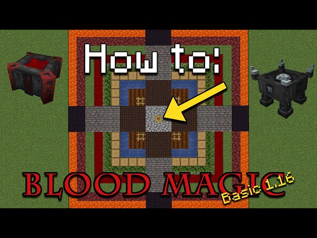 Minecraft Blood Magic Altar Setup - Runes - Guide