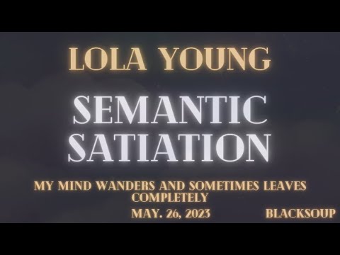 Lola Young - Semantic Satiation (Lyrics)
