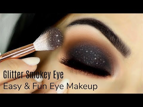 Beginners Glittery Smokey Eye Makeup Tutorial | How To Apply Eyeshadow | TheMakeupChair - UC-1-zPmT368J8JRbsK_1keA