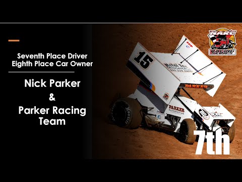 NICK PARKER - 7TH PLACE DRIVER IN 2024 NARC 410 SPRINT CAR SERIES STANDINGS - dirt track racing video image