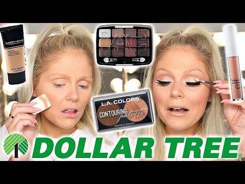 FULL FACE OF DOLLAR TREE MAKEUP | DOLLAR STORE MAKEUP CHALLENGE - UCji7wwhcGBhI0MIlxytFp4Q