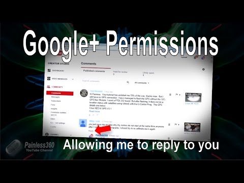 Google+ permissions - allowing me to reply to your comments (repost) - UCp1vASX-fg959vRc1xowqpw