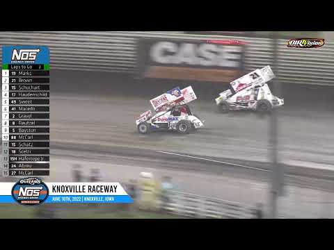 Knoxville Raceway 410 Highlights / June 10, 2022 - dirt track racing video image