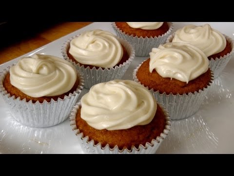 Pumpkin Cupcakes - Recipe by Laura Vitale - Laura in the Kitchen Episode 202 - UCNbngWUqL2eqRw12yAwcICg