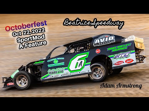 10/22/2022 Beatrice Speedway Octoberfest Night 2 SportMod A-Feature - dirt track racing video image