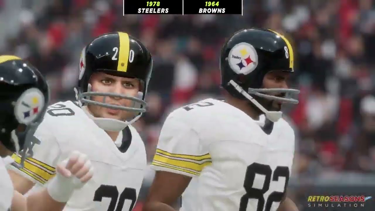 1978 Pittsburgh Steelers vs. 1964 Cleveland Browns • Full Game Simulation video clip