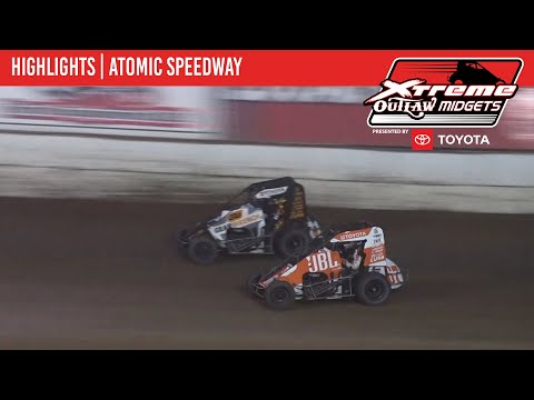 Xtreme Outlaw Midget Series Presented by Toyota | Atomic Speedway | May 25, 2024 | HIGHLIGHTS - dirt track racing video image