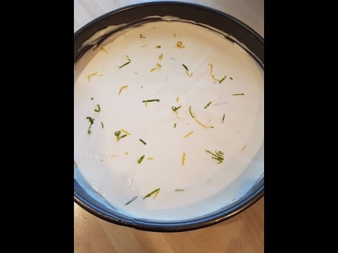 How to make a 'No Bake' Lime Cheesecake with a Ginger Biscuit Base