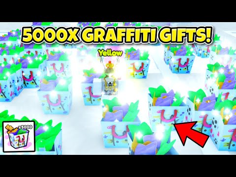 I Opened 5000x Graffiti Gifts & Got.. (Pet Simulator 99)