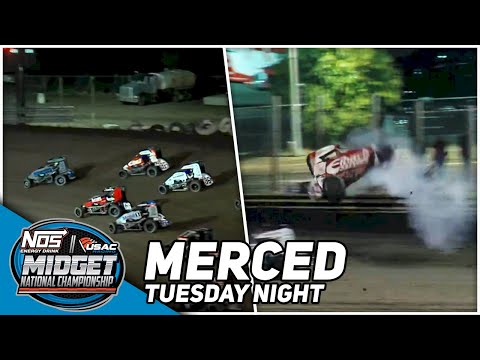 𝑯𝑰𝑮𝑯𝑳𝑰𝑮𝑯𝑻𝑺: USAC NOS Energy Drink National Midgets | Merced Speedway | November 21, 2023 - dirt track racing video image