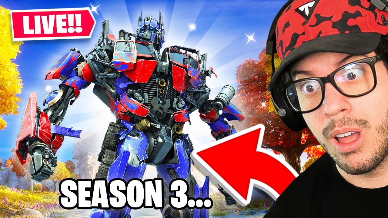 🔴LIVE! – Fortnite SEASON 3 is COMING SOON! (Transformers)