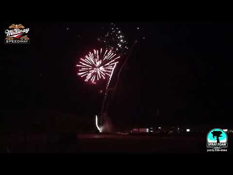 Fireworks Spectacular at the Lebanon Midway Speedway - 4 July 2025 - dirt track racing video image