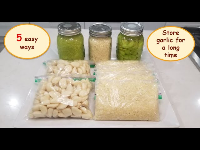 How to Preserve Garlic for Long-Term Use