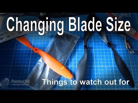 The impact of changing rotor or blade size on Multirotors - UCp1vASX-fg959vRc1xowqpw