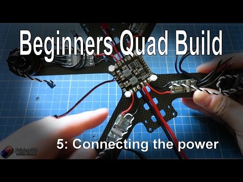 (5/9) Quadcopter Building for Beginners - Connecting the main power systems - UCp1vASX-fg959vRc1xowqpw