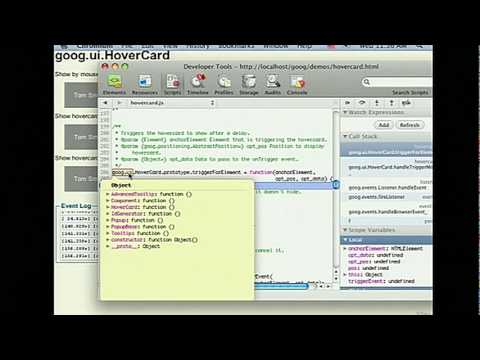 Google I/O 2010 - Google Chrome's developer tools - UC_x5XG1OV2P6uZZ5FSM9Ttw