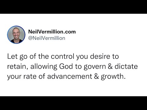 Let Go And Watch What I Am Doing - Daily Prophetic Word