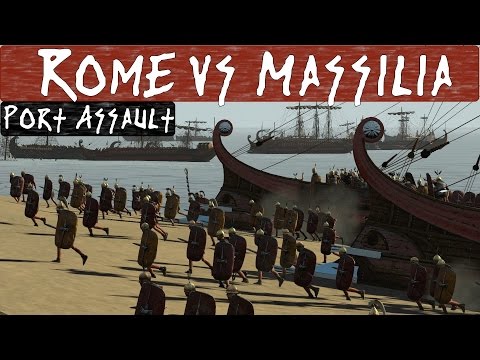 Total War Rome 2 Online Battle : 2v2 Port Assault : Rome vs Massilia - UCZlnshKh_exh1WBP9P-yPdQ