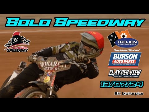 Darwin Solo Speedway Bikes 13/07/24  #northline speedway - dirt track racing video image