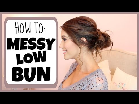 RED CARPET UPDO - HOW TO: MESSY LOW BUN - UC48DOiEvCDu3sThBijwkQ1A