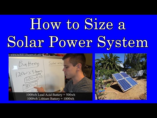 What Size Solar System Do I Need?