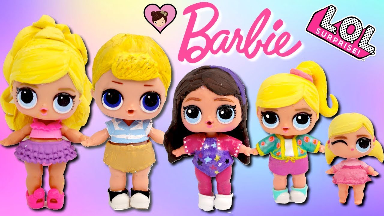 Custom Barbie DIY LOL Surprise Family - Ken, Skipper, Stacie and