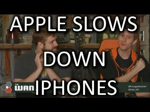 Apple is slowing down your iPhone - WAN Show Dec. 22 2017 - UCXuqSBlHAE6Xw-yeJA0Tunw