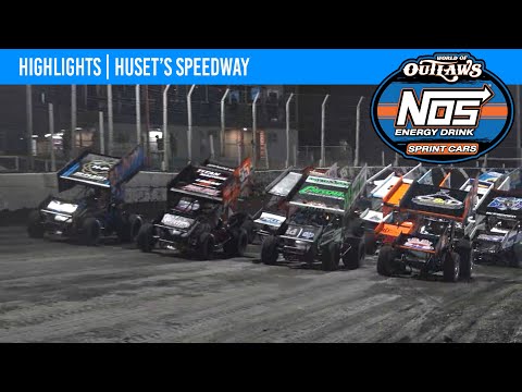 World of Outlaws NOS Energy Drink Sprint Cars Huset’s Speedway, June 23, 2022 | HIGHLIGHTS - dirt track racing video image