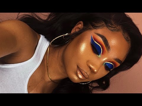 Gold + Blue Cut Crease Makeup Look | MakeupTiffanyJ - UCvlpldhpnxxrKQzI9-oXzCA