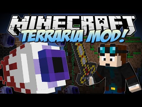 Minecraft | TERRARIA MOD! (Eye of Cthulhu, Excaliber, Obsidian Skulls & More!) | Mod Showcase - UCS5Oz6CHmeoF7vSad0qqXfw