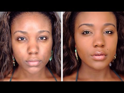 HOW TO: Flawless Natural Makeup Tutorial - Beginners Make-up Tips & Tricks for Black Women 2015