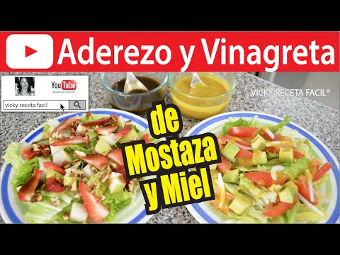 ADEREZO Y VINAGRETA DE MOSTAZA Y MIEL | Vicky Receta Facil - UCewhO42h_TIKZdntpI-v39g