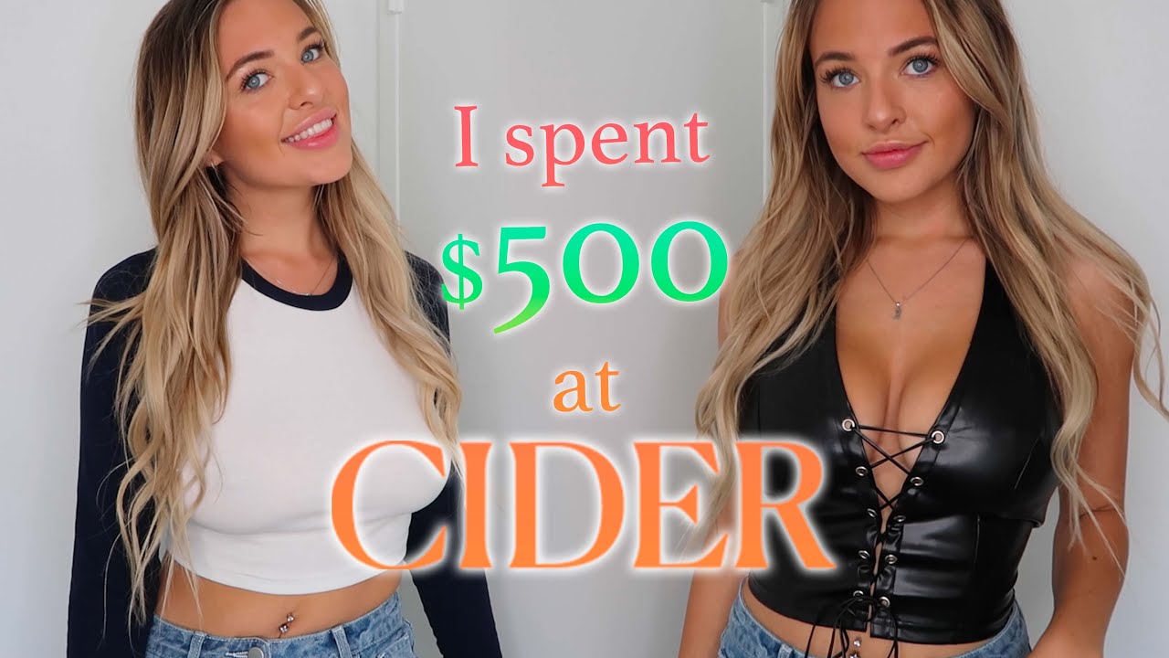 I spent $500 at SHOP CIDER!!!! massive try on haul! | Kendra Rowe