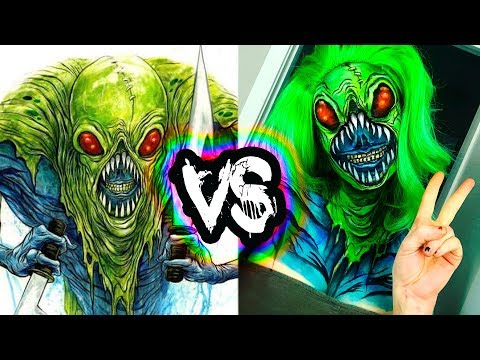 RECREATING MY FAVORITE ARTIST'S WORK WITH MAKEUP | Alex Pardee Inspired Bodypaint Tutorial - UCoziFm3M4sHDq1kkx0UwtRw