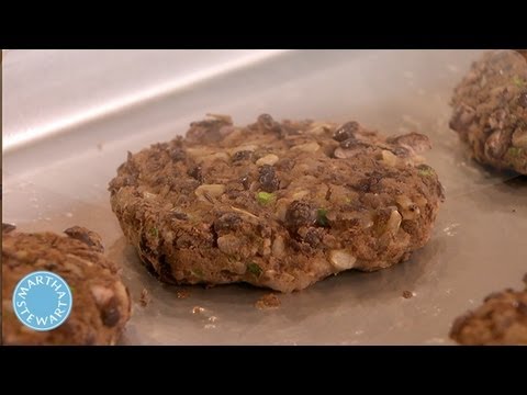 Black Bean and Rice Burger Patties - Meatless Monday - Martha Stewart - UC6JBm9OAkpI6NUBV_NsLxTA