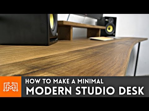How to make a modern studio desk // Woodworking & Metalworking - UC6x7GwJxuoABSosgVXDYtTw