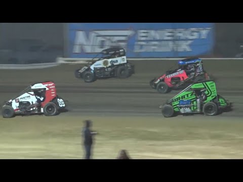HIGHLIGHTS: USAC NOS Energy Drink National Midgets | Wayne County (IL) Speedway | October 7, 2022 - dirt track racing video image