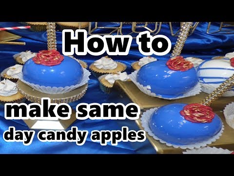 same day candy apples no bubbles