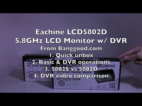 Eachine LCD5802D 40-Channel 5.8GHz Diversity DVR LCD Monitor - UCWgbhB7NaamgkTRSqmN3cnw