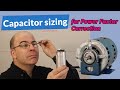 Sizing a capacitor for PF correction